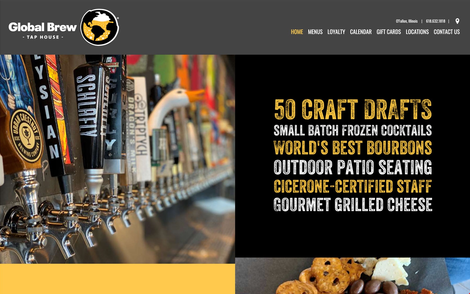 Restaurant website thumbnail of Global Brew