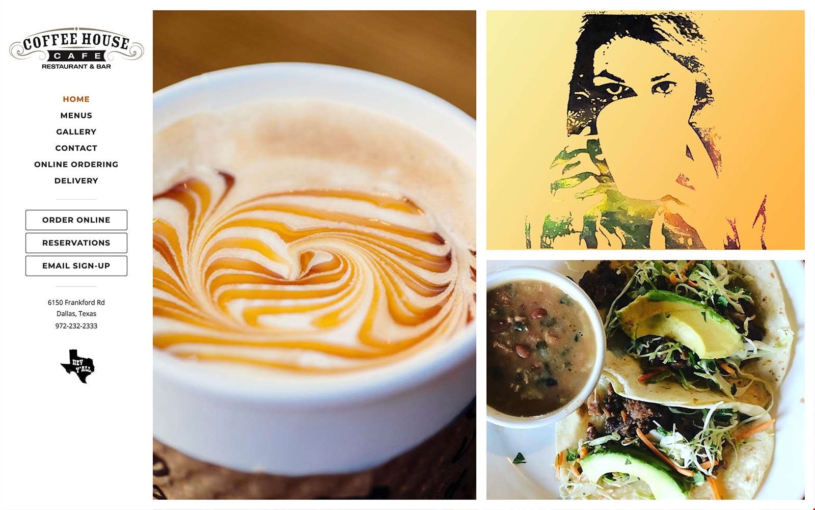 Restaurant website thumbnail of Coffee House
