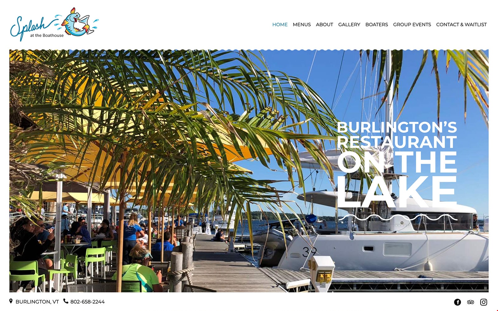 Restaurant website thumbnail of Splash